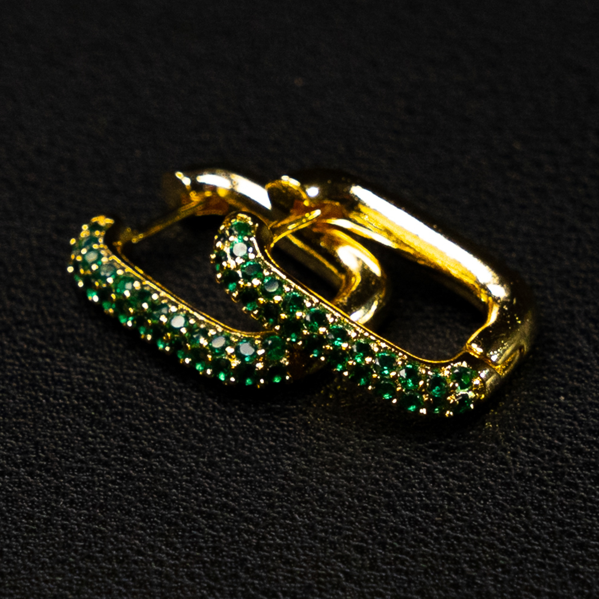 Studded Square Hoop Earring